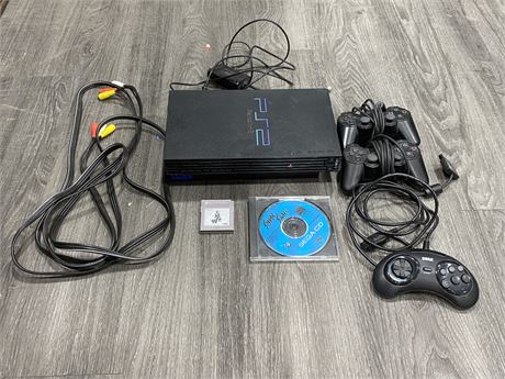 PS2 CONSOLE / CONTROLLERS / CORDS + OTHER