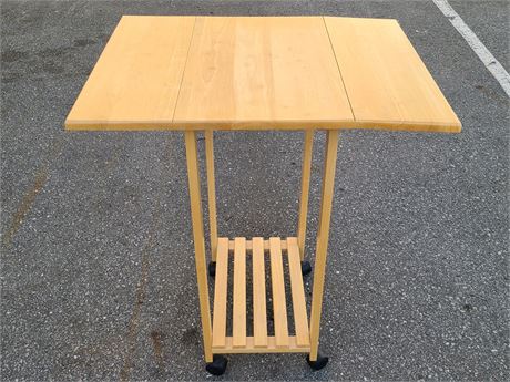 ROLLING DROP LEAF TABLE (36"Tall)