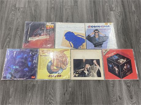 LOT OF 7 MISC. RECORDS - CONDITION VARIES
