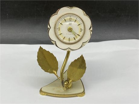 GERMAN 1950’S FLOWER CLOCK (4 TALL)