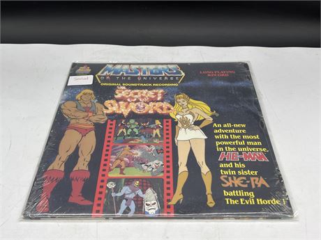 SEALED - MASTERS OF THE UNIVERSE - SOUNDTRACK (right corner of cover is damaged)