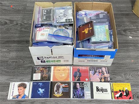 2 BOXES OF MISC. CD’S