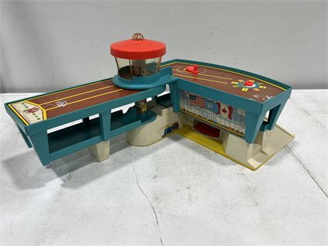 VINTAGE FISHER PRICE AIRPORT (11” tall)
