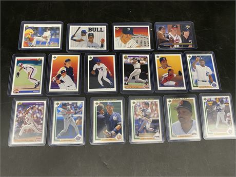 16 UPPER DECK 1990s MLB CARDS (3 Rookies)