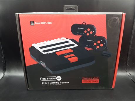 SEALED - RETRON 2 CONSOLE (PLAYS NES & SNES GAMES)