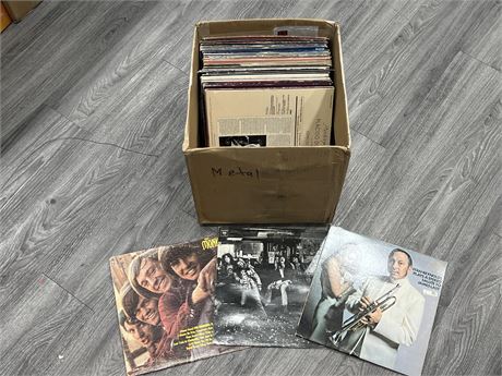 BOX OF RECORDS - CONDITION VARIES (Most scratched)