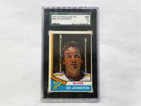 SGC 5 ED JOHNSTON 1974-75 O-PEE-CHEE NHL