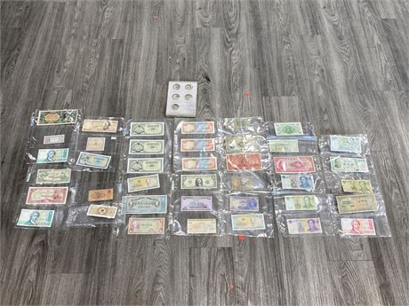 LARGE LOT OF MISC. FOREIGN CURRENCY