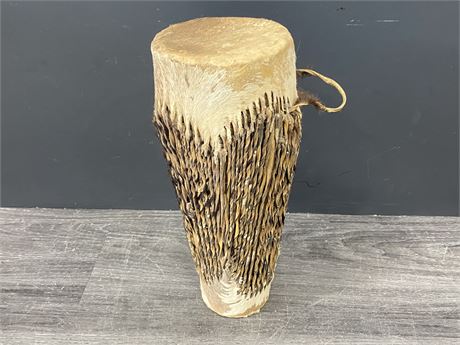 REAL HIDE DRUM (14” tall)