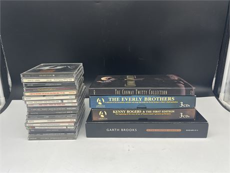4 CD BOX SETS + 17 MISC CDS