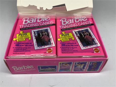 24 SEALED 1991 BARBIE TRADING CARD PACKS