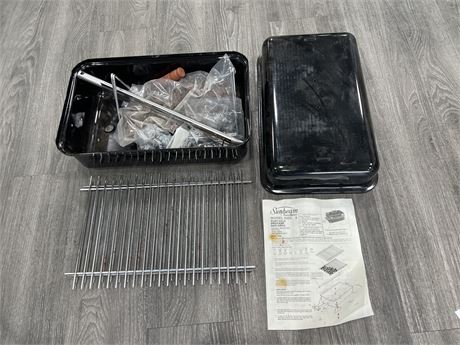 NEW OUT OF BOX SUNBEAM PORTABLE BBQ - 17”x11”