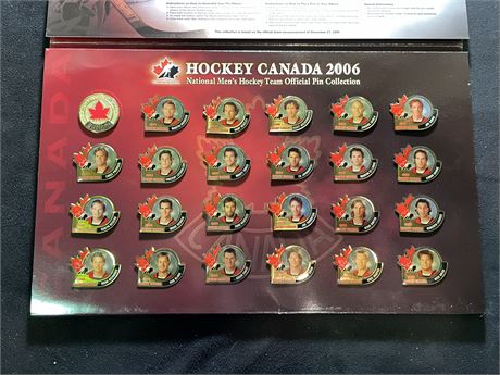 2006 TEAM CANADA NATIONAL TEAM COLLECTORS PIN SET