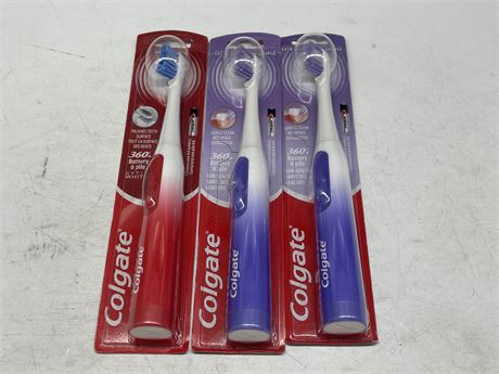 (3 NEW) COLGATE ELECTRIC TOOTHBRUSHES