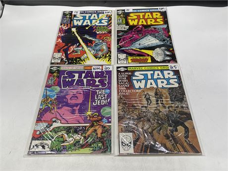 4 STAR WARS COMICS - #45-46 & #49-50