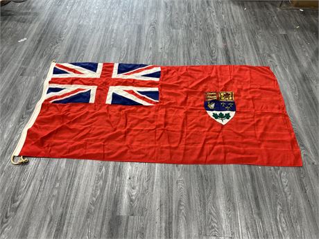 VINTAGE ORIGINAL CANADIAN RED ENSIGN 1892-1965 FLAG (84”x41”)