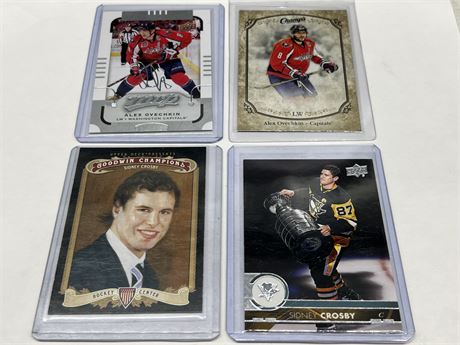 4 CROSBY / OVECHKIN CARDS