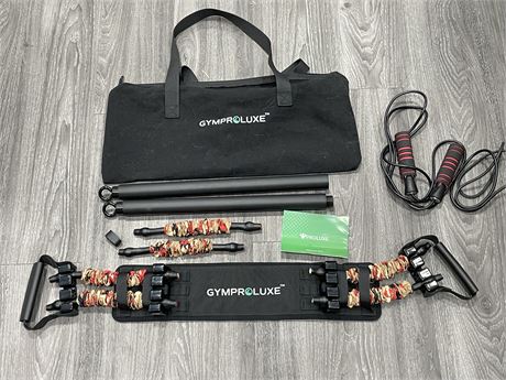 BAG OF GYMPROLUXE EXERCISE EQUIPMENT