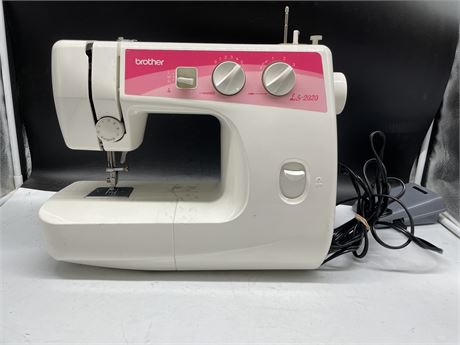 BROTHER LS-2020 SEWING MACHINE TESTED WORKING