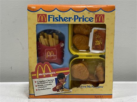 NEW IN BOX VINTAGE FISHER PRICE CHICKEN MCNUGGETS SET