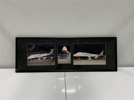 FRAMED PHOTOGRAPHS OF CANADIAN AIRLINE BY ARNOLD KLAPPE (12x36”)