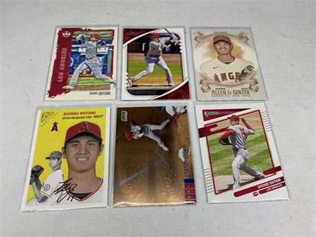 6 SHOHEI OHTANI CARDS (Player of the year)