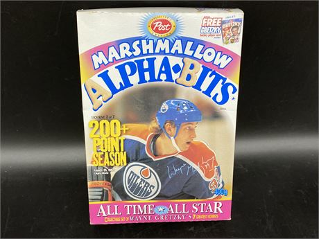 APLHA-BITS GRETZKY CEREAL BOX 1999 (Box is sealed)