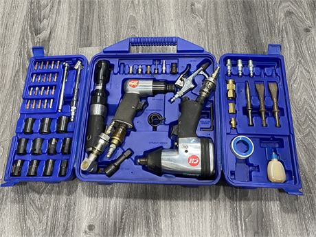 SET OF CAMPBELL HOSEFIELD AIR TOOLS WITH CASE