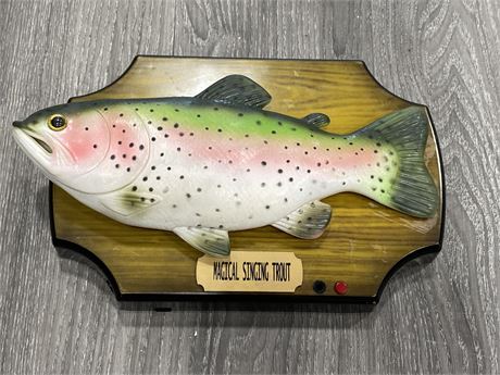 MAGICAL SINGING TROUT - TESTED & WORKING (12”X8.5”)