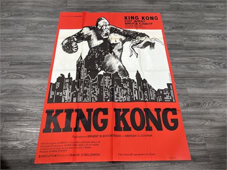 LARGE 1960’s KING KONG MOVIE POSTER - 61”x45”