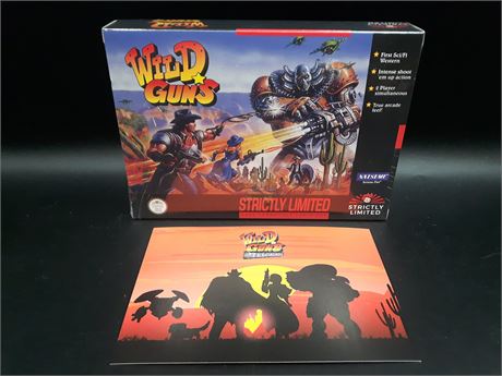 SEALED - WILD GUNS (STRICTLY LIMITED GAMES) - SNES