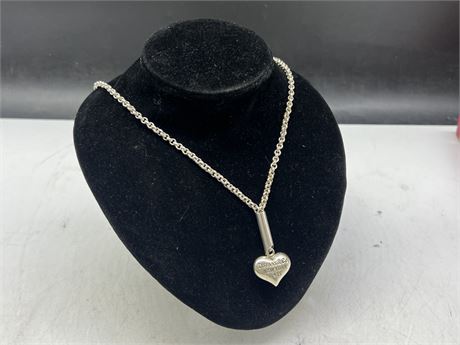 925 STERLING TIFFANY NECKLACE