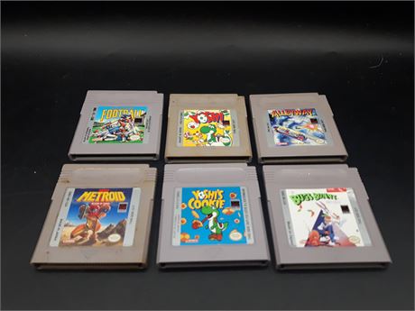 COLLECTION OF ORIGINAL GAMEBOY GAMES