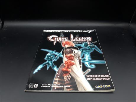 CHAOS LEGION GUIDE BOOK -  VERY GOOD CONDITION