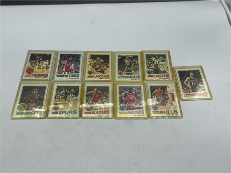 11 1976-77 BASKETBALL CARDS
