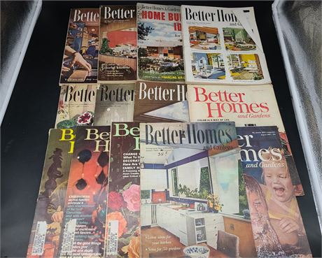 14 BETTER HOMES & HARDEN MAGZ 1949-1963