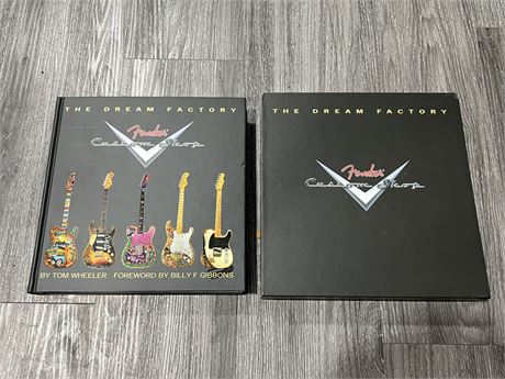 FENDER THE DREAM FACTORY HARD COVER BOOK