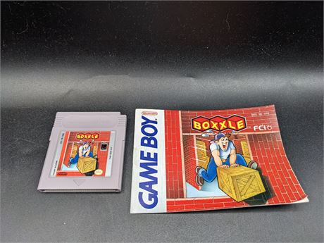 BOXXLE - WITH ORIGINAL MANUAL - EXCELLENT CONDITION - GAMEBOY