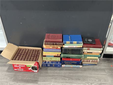 LOT OF VINTAGE BOOKS - MOSTLY HARD COVER