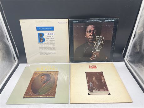 4 BB KING RECORDS - CONDITION RANGES FROM GOOD TO EXCELLENT
