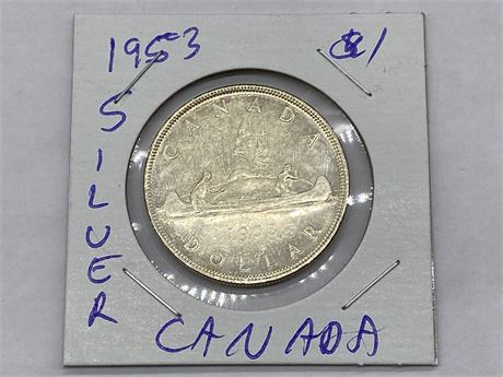 1953 SILVER CANADIAN DOLLAR