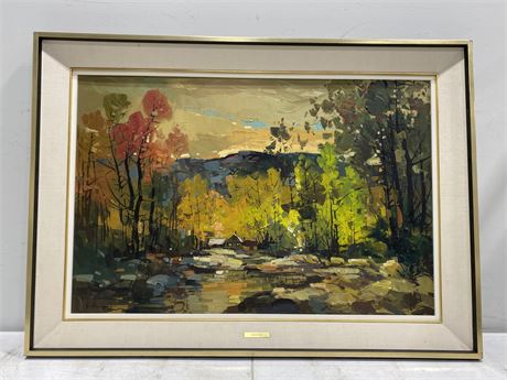 ORIGINAL FRAMED PAINTING BY DUVEYRE (31”X43”)