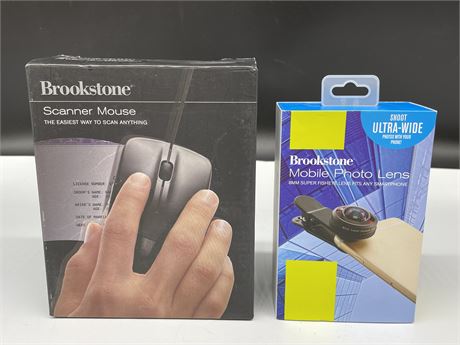 BROOKSTONE SCANNER MOUSE & MOBILE PHOTO LENS