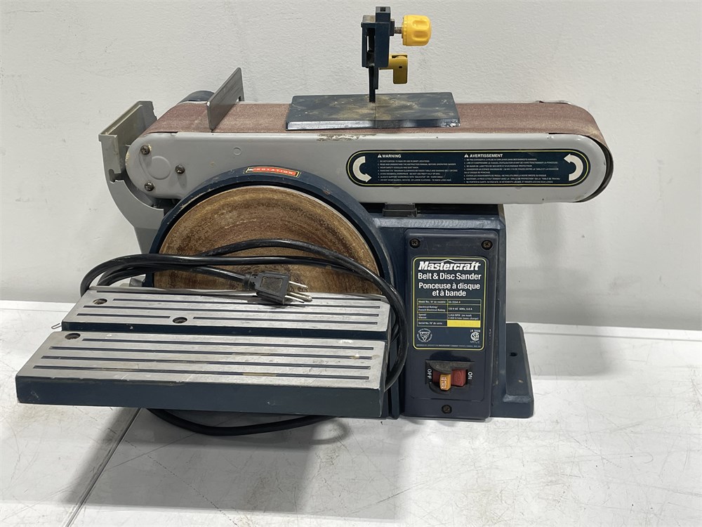 urban-auctions-mastercraft-belt-disc-sander