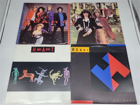 4 HEART RECORDS (good condition)