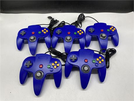 5 NEW 3RD PARTY USB N64 CONTROLLERS