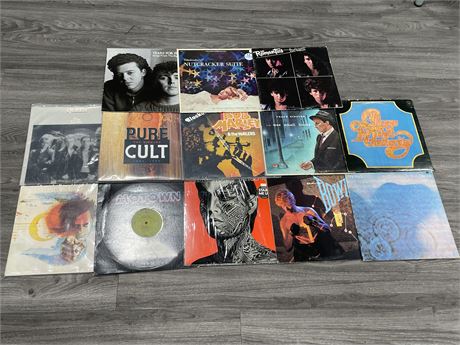 LOT OF 13 MISC RECORDS - CONDITION VARIES (MOST ARE SCRATCHED)
