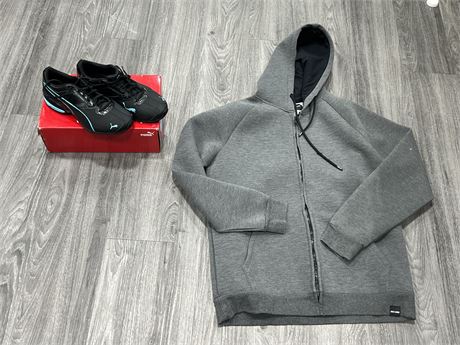 PUMA RUNNING SHOES & ONLY N SONS HOODIE - BOTH LIKE NEW