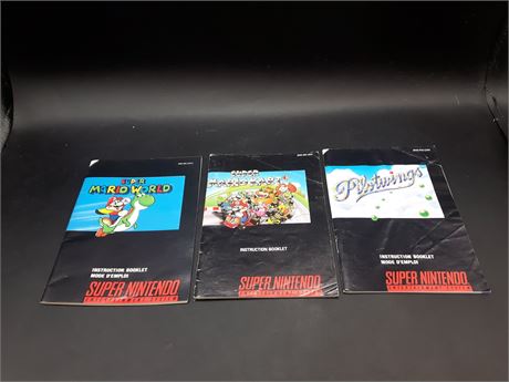 COLLECTION OF SNES GAME MANUALS