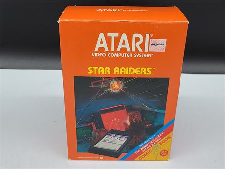 ATARI NEW WITH BOX STAR RAIDERS W/ CONTROL VINTAGE 1982